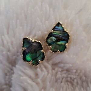 Kendra Scott Abalone Shell Stud Earrings